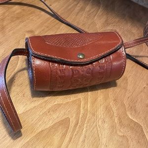 SMALL Brown Leather satchel